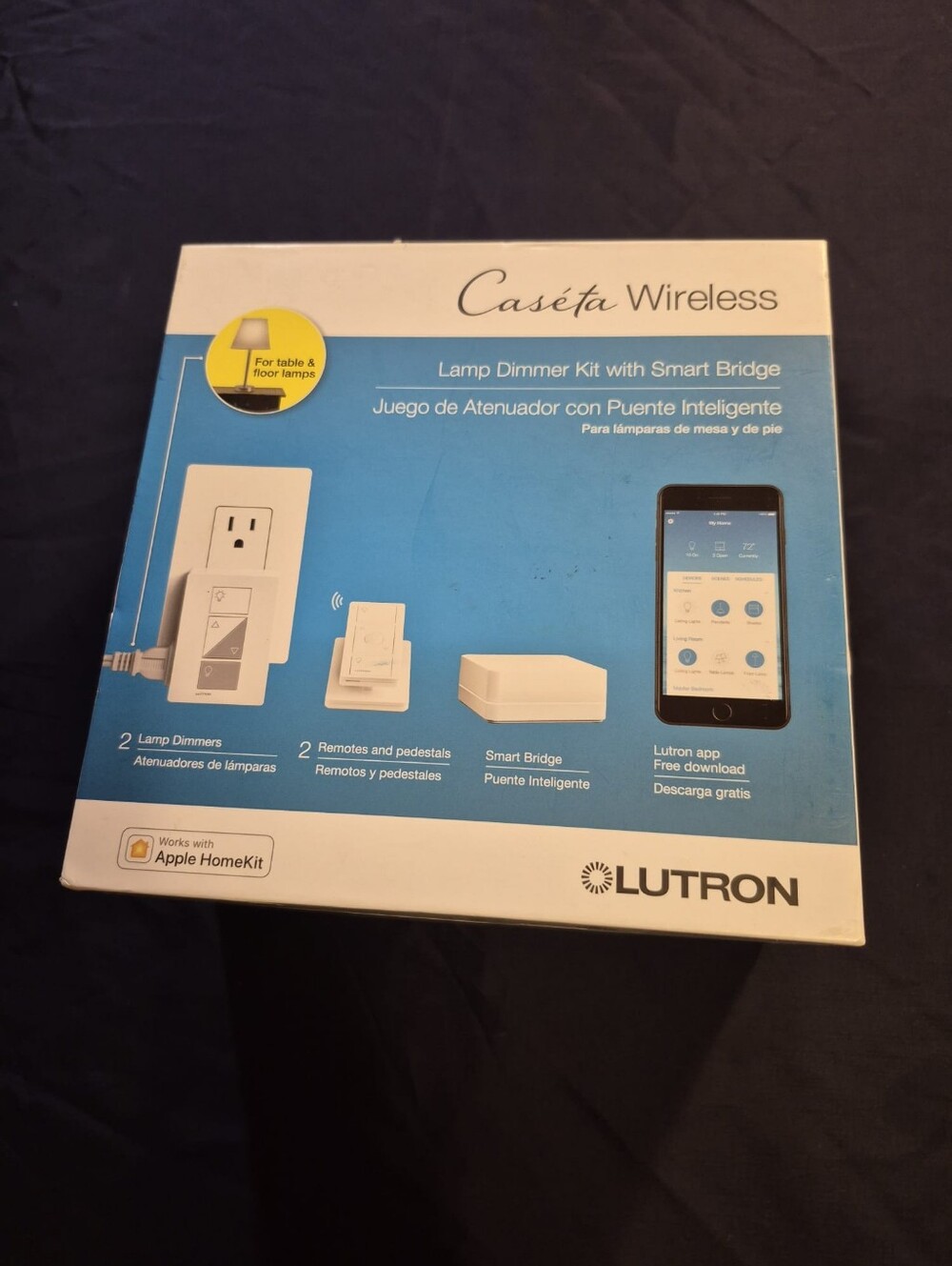 Lutron Caseta Wireless Smart Lighting Lamp Dimmer Kit